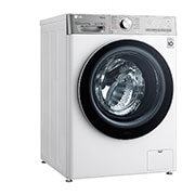 LG 12/8kg Front Load Washer & Dryer, AI DD™, TurboWash™360˚, White Color, left perspective view, WDV1260WRP, thumbnail 10
