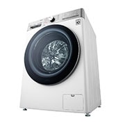 LG 12/8kg Front Load Washer & Dryer, AI DD™, TurboWash™360˚, White Color, bottom right perspective view, WDV1260WRP, thumbnail 13