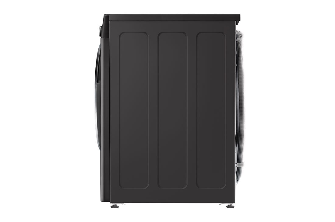 LG 12/8kg Front Load Washer & Dryer, AI DD™, TurboWash™360˚, Black Steel Color, side, WDV1260BRP, thumbnail 14