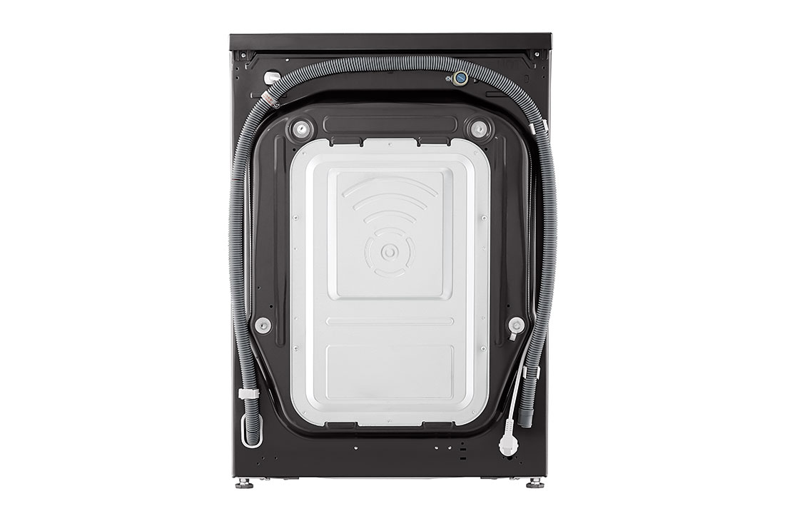 LG 12/8kg Front Load Washer & Dryer, AI DD™, TurboWash™360˚, Black Steel Color, back, WDV1260BRP, thumbnail 15