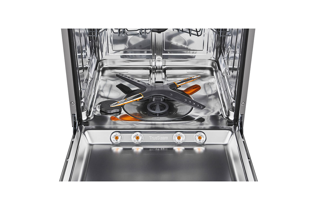 LG Quadwash Built-in Steam Dishwasher, Inverter Direct Drive, The inside view of dishwasher with 4 washing arms., DBC425TS, thumbnail 6