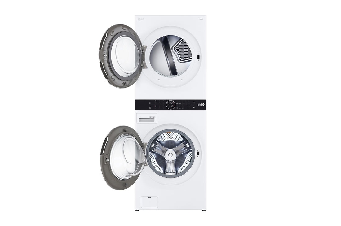 LG Single Unit Front Load 17/16kg LG WashTower™ with Centre Control™, White Color, FrontOpen, WT1716WRK, thumbnail 3