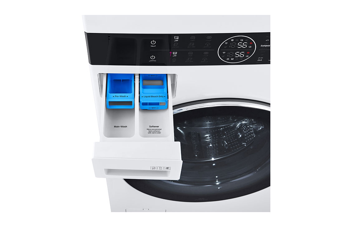 LG Single Unit Front Load 17/16kg LG WashTower™ with Centre Control™, White Color, DrawerDetail2, WT1716WRK, thumbnail 5