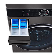 LG Single Unit Front Load 21/16kg LG WashTower™ with Centre Control™,  Black Steel color, DrawerDetail2, WT2116BRK, thumbnail 5
