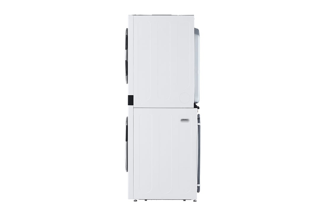 LG Single Unit Front Load 21/16kg LG WashTower™ with Centre Control™,  White color, Right Side View, WT2116WRK, thumbnail 14