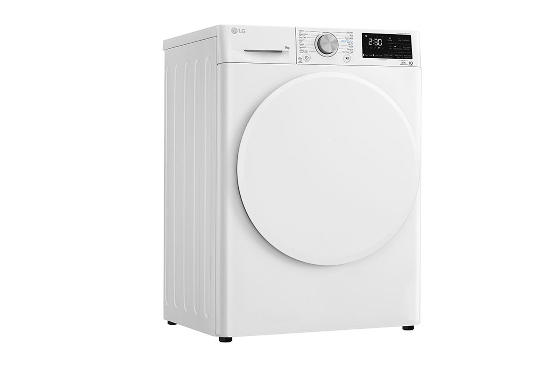 LG Energy Saving Dryer, 9kg, White, Capable Drying with Dual Heat Pump, Detail 2, RH90V3AV0N, thumbnail 8