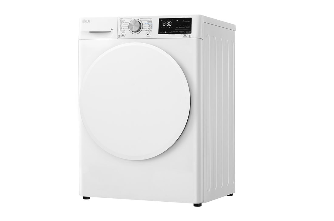 LG Energy Saving Dryer, 9kg, White, Capable Drying with Dual Heat Pump, Detail 3, RH90V3AV0N, thumbnail 9