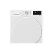 LG Energy Saving Dryer, 9kg, White, Capable Drying with Dual Heat Pump, Drum 1, RH90V3AV0N, thumbnail 4
