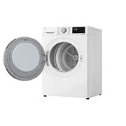 LG Energy Saving Dryer, 9kg, White, Capable Drying with Dual Heat Pump, Top perspective, RH90V3AV0N, thumbnail 10