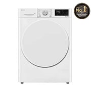 LG Energy Saving Dryer, 9kg, White, Capable Drying with Dual Heat Pump, Front, RH90V3AV0N, thumbnail 1
