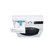LG Front Load Washing Machine with Stain Care and Allergy Care Cycles, 8kg White Color, top drawer open, F2T2TYM0W, thumbnail 7