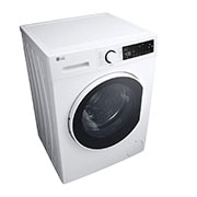 LG Front Load Washing Machine with Stain Care and Allergy Care Cycles, 8kg White Color, top persppective, F2T2TYM0W, thumbnail 9