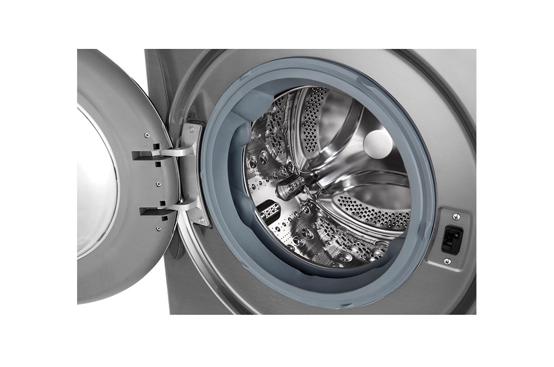 LG front loading Washer, 8 Kg, Bigger Capacity, AI DD, Steam, Silver, WV2149AVG, WV2149AVG, thumbnail 5