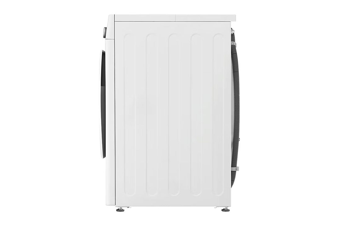 LG front loading Washer, 8 Kg, Bigger Capacity, AI DD, Steam, ThinQ, White, back side view, WV2149WVG, thumbnail 14