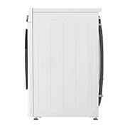 LG front loading Washer, 8 Kg, Bigger Capacity, AI DD, Steam, ThinQ, White, back side view, WV2149WVG, thumbnail 14