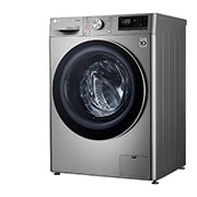 LG Vivace Washer, 9 Kg, Bigger Capacity, AI DD, Steam, ThinQ, 30 degree side view, WV4149PVG, thumbnail 12