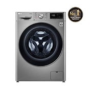 LG Vivace Washer, 9 Kg, Bigger Capacity, AI DD, Steam, ThinQ, front view , WV4149PVG, thumbnail 1