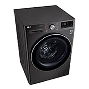 LG 10.5/7kg Front Load Washer & Dryer, AI DD™, TurboWash™360˚, Black Steel Color, Top view, F4V9RCP2E, thumbnail 8