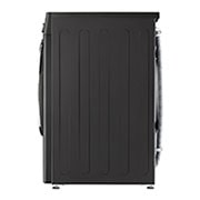 LG 10.5/7kg Front Load Washer & Dryer, AI DD™, TurboWash™360˚, Black Steel Color, Side view, F4V9RCP2E, thumbnail 14