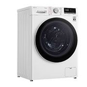 LG 8Kg Front Load Washer, AI DD™, Steam™,White Color, Left side view, F4V5TYP0W, thumbnail 10