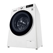 LG 8Kg Front Load Washer, AI DD™, Steam™,White Color, Bottom perspective view, F4V5TYP0W, thumbnail 13