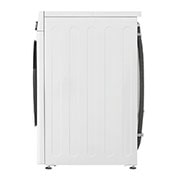 LG 8Kg Front Load Washer, AI DD™, Steam™,White Color, Side view, F4V5TYP0W, thumbnail 14