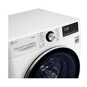 LG 10.5/7kg Front Load Washer & Dryer, AI DD™, TurboWash™360˚, White Color, Detail view, F4V9RCP2W, thumbnail 3