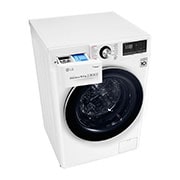 LG 10.5/7kg Front Load Washer & Dryer, AI DD™, TurboWash™360˚, White Color, Top persppective with top drawer open, F4V9RCP2W, thumbnail 9