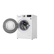LG 10.5/7kg Front Load Washer & Dryer, AI DD™, TurboWash™360˚, White Color, Right door open, F4V9RCP2W, thumbnail 12