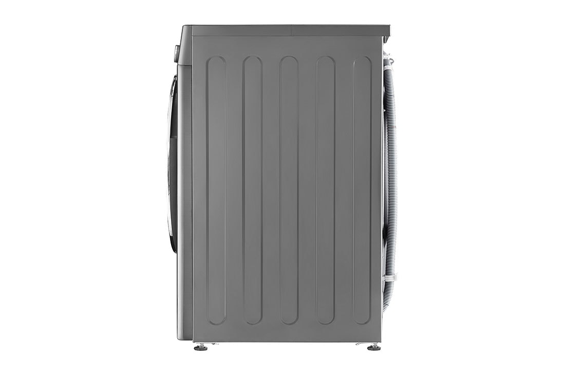 LG 8Kg Front Load Washer, AI DD™, Steam™, Silver Color, Side view, F4V5TYP2P, thumbnail 14