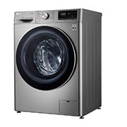 LG 8Kg Front Load Washer, AI DD™, Steam™, Silver Color, Right view, F4V5TYP2P, thumbnail 13