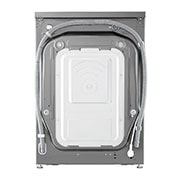 LG 8Kg Front Load Washer, AI DD™, Steam™, Silver Color, Back view, F4V5TYP2P, thumbnail 15