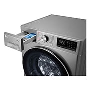 LG 8Kg Front Load Washer, AI DD™, Steam™, Silver Color, Detergent port open, F4V5TYP2P, thumbnail 5