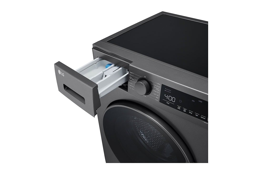 LG 8Kg Front Load Washing Machine with Stain Care, Dark Silver Color, detail, F2T2TYM1S, thumbnail 6