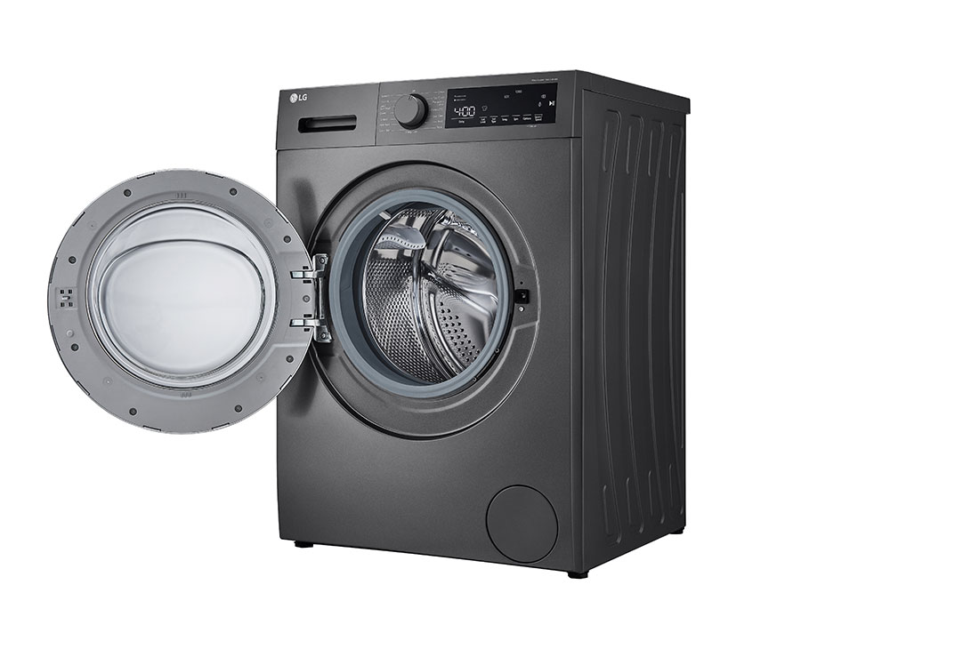 LG 8Kg Front Load Washing Machine with Stain Care, Dark Silver Color, top, F2T2TYM1S, thumbnail 10