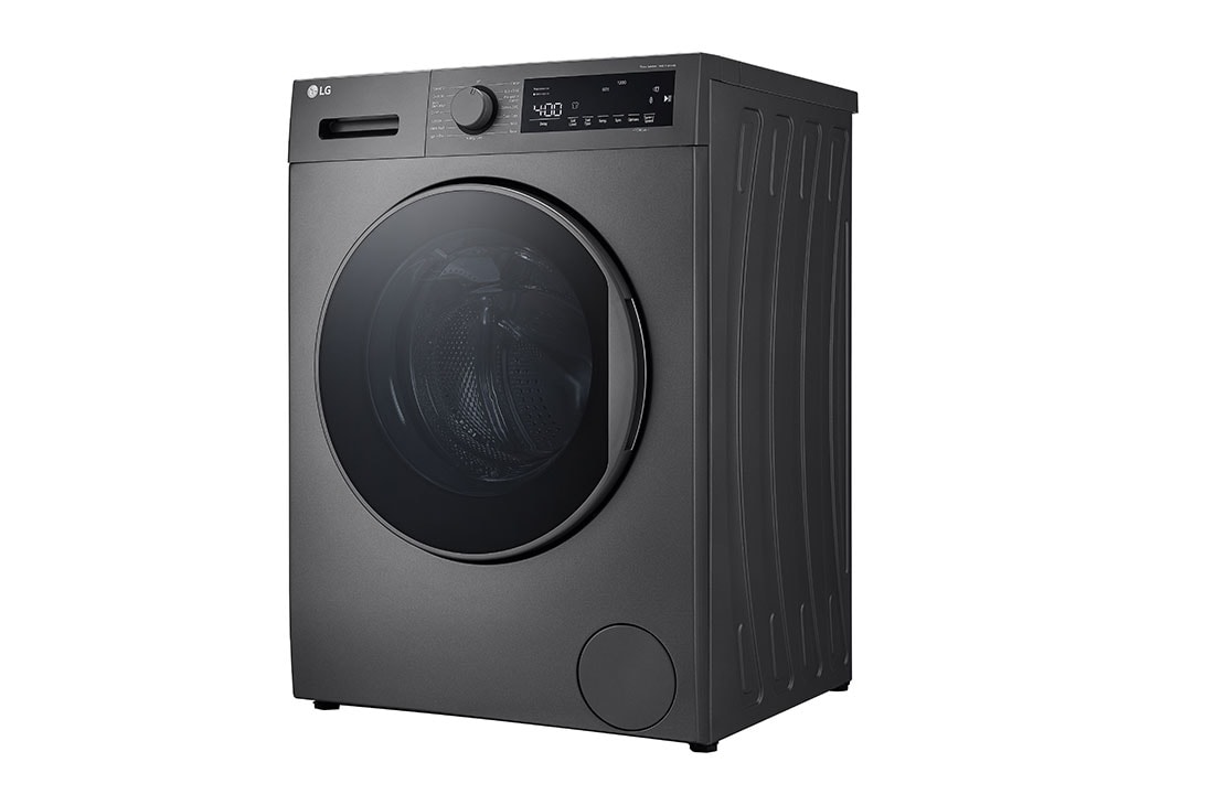 LG 8Kg Front Load Washing Machine with Stain Care, Dark Silver Color, left, F2T2TYM1S, thumbnail 11