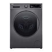 LG 8Kg Front Load Washing Machine with Stain Care, Dark Silver Color, front, F2T2TYM1S, thumbnail 1