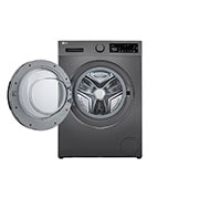 LG 8Kg Front Load Washing Machine with Stain Care, Dark Silver Color, front open, F2T2TYM1S, thumbnail 2