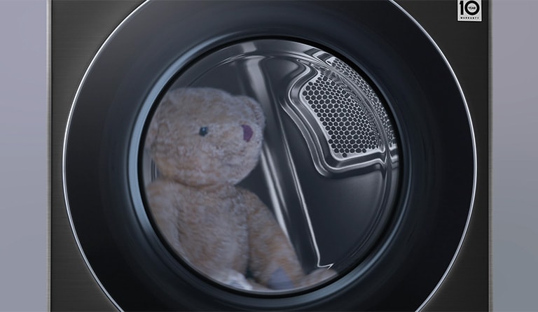 dry teddybear and reduces 99.9% of bacteria and live dust mites with Allergy Care