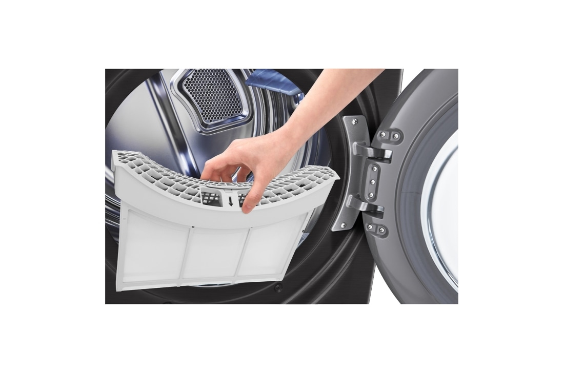 LG 16Kg Dryer, Heat Pump™, Sensor Dry, Dual Filter,ThinQ™, Right, RH16U8EVCW, thumbnail 4