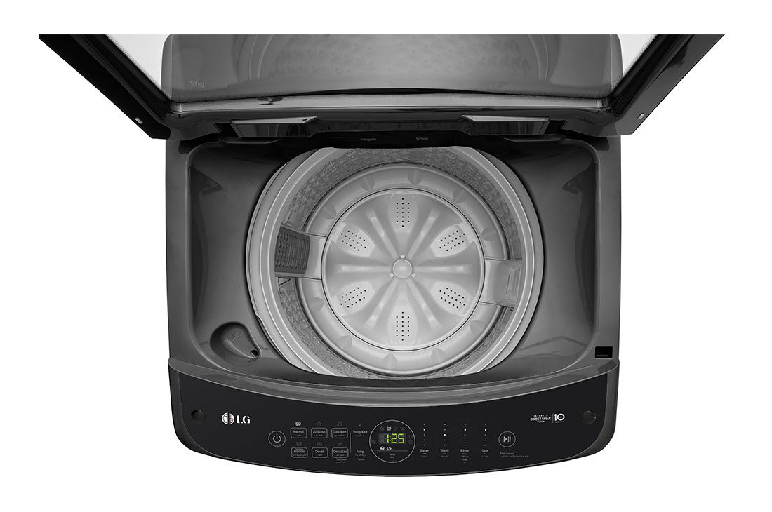 LG18kg Top Load Washing Machine, AIDD, Turbo wash3D, Trubo Drum , drum detail view, T18H3SDHT2, thumbnail 7