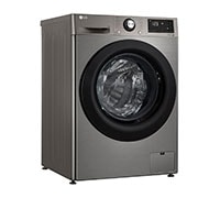 LG Front Load Washing Machine Silver Color, 9KG Capacity with AI DD™, Steam™ & ThinQ™, left side view, WV2149PVG, thumbnail 10