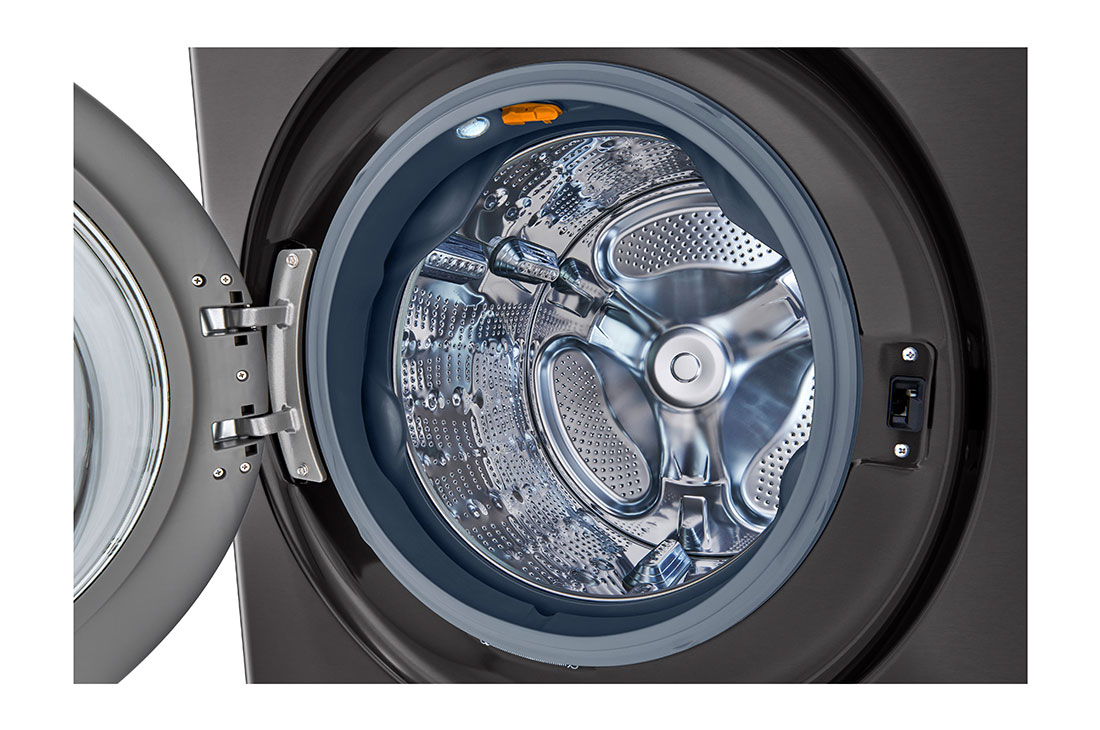 LG Single Unit Front Load 13/10kg LG WashTower™ with Centre Control™,  Black Steel color, T_Drum Washer1, WT1310BRP, thumbnail 7