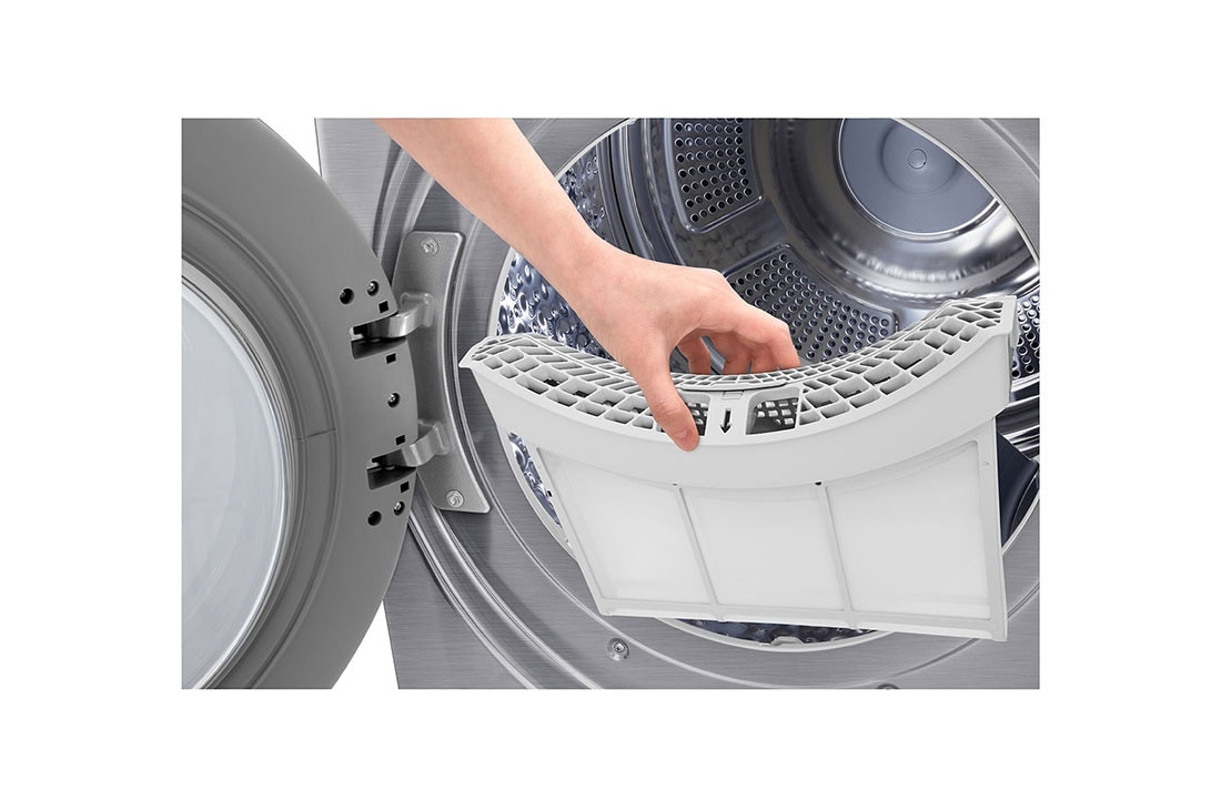 LG 18Kg Dryer, Dual Inverter Heat Pump™, Sensor Dry, Dual Filter,ThinQ™, Right open, RH18U8EVCW, thumbnail 5