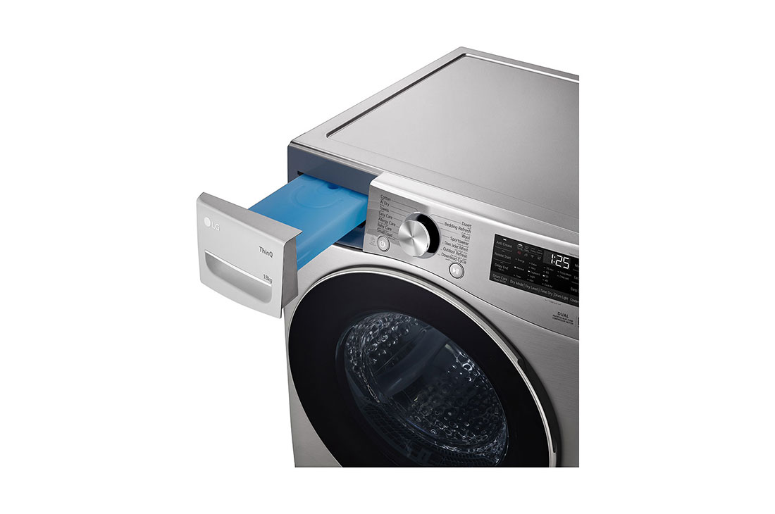 LG 18Kg Dryer, Dual Inverter Heat Pump™, Sensor Dry, Dual Filter,ThinQ™, Side, RH18U8EVCW, thumbnail 6