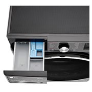 LG Front Load Washing Machine , 11KG Capacity with AI DD™, Steam+™ , Platinum Black , front tray open, WR9011PBG, thumbnail 7
