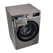 LG Front Load Washing Machine , 10KG Capacity with AI DD™, Steam™ , Platinum Silver Color, top drawer open, WR3210PRG, thumbnail 9