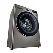 LG Front Load Washing Machine , 10KG Capacity with AI DD™, Steam™ , Platinum Silver Color, Perspective left view, WR3210PRG, thumbnail 13