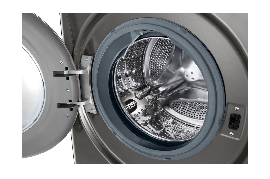 LG Front Load Washing Machine , 10KG Capacity with AI DD™, Steam™ , Platinum Silver Color, drum, WR3210PRG, thumbnail 4