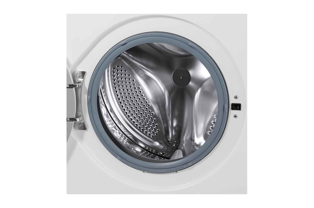 LG Front Load Washer 8kg, Direct Drive Motor, Smart Diagnosis, White Color, drum, WJ1408NTG, thumbnail 5